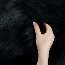 絨毛拍攝背景布, 1個, 長毛款-黑色