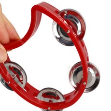 라세노 미니 탬버린 행사용품, 레드