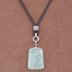 【昱晶閣】高品質鋯石蠟皮繩項鍊繩 可調節黑繩 翡翠玉佩掛繩 黃金吊墜繩 男女通用 玉佛脖子吊飾繩, 1個, 白金色款 / 款式二 (不含吊墜), 黑繩