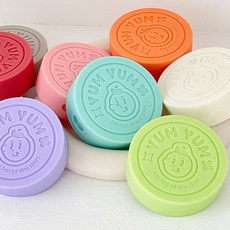 MIR 헥사 얌얌 실리콘뚜껑 이유식 유리병 얌얌 실리콘뚜껑 58mm-9종컬러, 퍼플