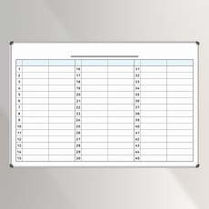 줄칠판 칸칠판 900x600 45칸 화이트보드 주문제작 맞춤제작 화이트 칠판, 일반형(알자석 부착불가)