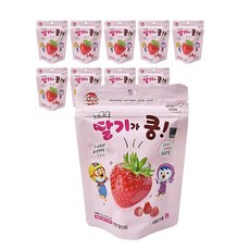 뽀로로 천연 딸기가 쿵 x 10개 동결건조 과일칩, 12g