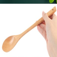 럭키땡큐 코팅팬 흠집 방지용 나무 조리도구 비취우드 요리스푼 우드스푼