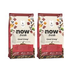 now fresh 高湯天然糧 牛肉成犬配方 狗狗飼料 1.589kg 兩入組 促進食慾 能量補給, 2個, 糧食