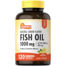 선댄스 피쉬 오일 1000mg 소프트젤, 120정, 6개