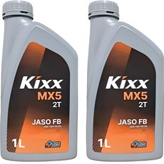 오리공구 GS칼텍스 가솔린 엔진오일 2사이클 2행정 1리터, 2개, 1L