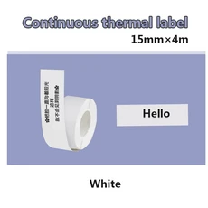 1pcs 15mm * 4m KingJim LR5C MP20 LRRK1C 라벨 TEPRA Lite 프린터와 호환되는 연속 미니 러블리 스티커, White