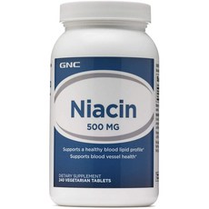 GNC 健安喜 菸酸 500mg 素食片, 1個, 240 件