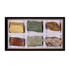 (초등4학년1학기) 퇴적암표본 6종셋트 (이암 사암 역암 각2종) (KSIC-5249)