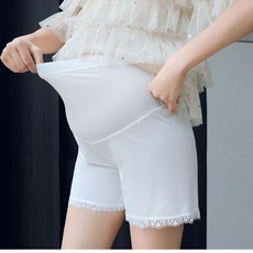 임산부 여름 속바지 유행 넉넉한 착용감 편안한 통기성 높은 흡습 기능성 팬츠 레이스 JS