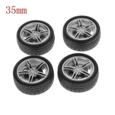 2020 시뮬레이션 고무 휠 타이어 장난감 모델 DIY RC 예비 부품 40mm 4 개 판매, 02 40mm