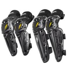 에버샵 오토바이 겨울용 무릎보호대 플리스 정강이 가드 하드쉘 라이딩 관절 바이크 레그가드, 1세트, 무릎 2p + 팔꿈치 2p