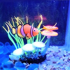 901M 수족관 꾸미기 야광 인조수초 흰동가리 명품아이템 생활필수품