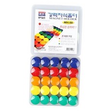 화이트보드 칠판 강력 자석 홀더 50p 세트 메모 냉장고 고정용 사무용품