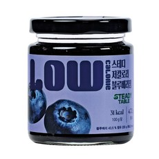 스테디 저칼로리 저당 블루베리잼, 220g, 1개