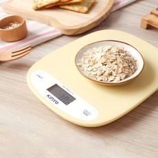 【GOOD LIFE 品好生活】小奶油料理磅秤/食物秤/烘焙秤, DS-015, 黃色, 3kg