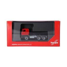 Herpa DAF 2800 經典雙軸曳引車 素面紅, 1個