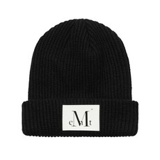 MUCENT 부트 롱 니트 비니 남녀공용 (3컬러), Black, Free