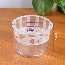 튤립 재배 키트 아크릴 용기 뿌리 확인 강력하고 안정적인 4/5홀 바스켓 구근 간편 실내 장식 수경