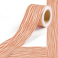 2 Boho 게시판 테두리 15.2m(50피트) 보헤미안 교실 장식 레드 불규칙한 스트라이프 스트레이트 롤 테두리 트림 개학 데코 문 벽 장식, 레드 텍스처