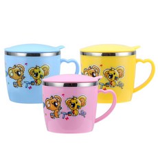 廚fun 兒童碗 兒童杯 304不鏽鋼兒童餐具, 1個, 兒童杯,粉色