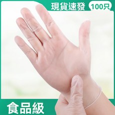 一次性TPE手套100入 - 食品級加厚耐用 餐飲廚房烘焙適用 無異味耐穿刺, 1個, TPE手套【100只】,M碼