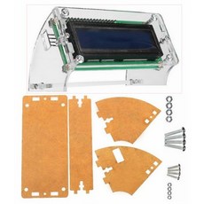 LCD1602顯示模組 I2C介面 16x2藍底白字液晶LCD 已焊好IIC轉接板, 1個, 壓克力支架