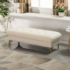 베드벤치 침대 엔틱 실내 소파 상품 침실 수납형 보조 스툴 보조의자 수납의자 접이식스툴, 0.8m 수납 포함, 베이지화이트 2호 벨벳