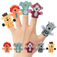 토이머스 소프트 손가락 인형 시리즈B 동물원친구들 5종 세트