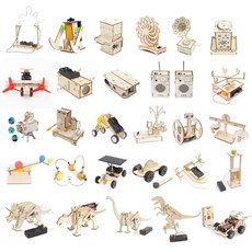 STEM DIY 물리적 모델 과학 실험 교육 수제 소규모 생산 조립 공예 기술 프로젝트, satellite