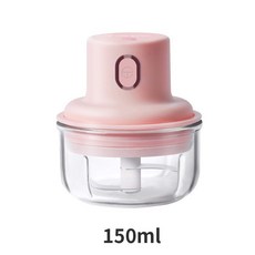 無線搗蒜機 304不鏽鋼刀片 全身防水 電動碎菜機, 100ml-雙刀片