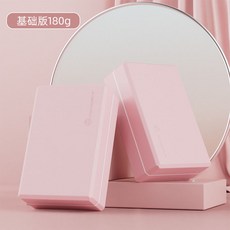 初學者入門EVA瑜伽磚 瑜珈練習輔助，輕便防滑瑜珈磚，孕婦兒童瑜珈輔助, 中線仙女粉【180g超值兩塊裝】, 1個