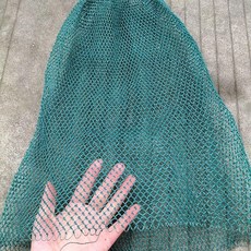 手工編織魚撈網頭 加厚魚抄網 魚塘撈魚網 36cm直徑 最高承重30斤, 【單兜】6股綠6毫米小眼直徑28cm