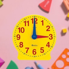 초등학생교구 선생님 수업용 시계모형 대형시계 숫자놀이 수놀이 선생님용, 1개