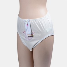 지옹샵 면스판 맵시업 꽃자수 맥시 여성 팬티 여자편한팬티
