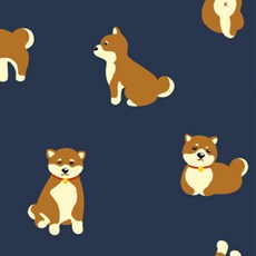 방수천 라미네이트원단 TPU 방수원단 20수 체크 꽃무늬 플라워 147종, 234) 프렌들리도그, 1개