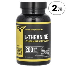 프리마포스 L-테아닌 200mg Primaforce L-Theanine 200 mg 120정, 2개