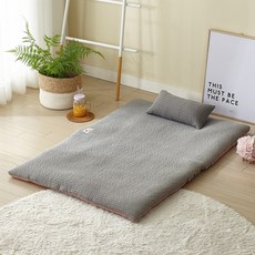 한성실업 몰리 순면 피그먼트 유아동 양면 누비 낮잠 패드, 아이보리