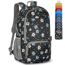 ZOMAKE 경량 패커블 백팩 30L 접이식 하이킹 방수 컴팩트 데이팩 여행용 실버 그레이 184176