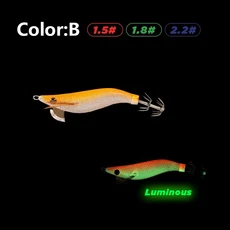 미니 에깅 오징어 미끼 1.5 # 1.8 # 2.2 # 나무 새우 낚시 미끼 미니 오징어 미끼 빛나는 문어 지그, 03 70mm 7g, 06 B