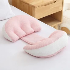 허리 베개 U자형 부드러운 편안한 복부 지지 쿠션 수면