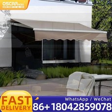 리모컨 아크릴 코팅 방수 기능을 갖춘 전기식 풀박스 디자인의 야외용 미국유럽식 뒷마당 파티오 정원용 개폐식 천막, 02 3x3M, 1개