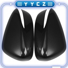馬自達CX3 2016-2024 CX-3碳纖維後照鏡鏡子裝飾蓋汽車造型配件2件, 1個