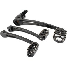 오토바이 브레이크 암 키트 MX 스타일 시프트 레버 쉬프터 페그스 포 로드 킹 트라이글라이드 스트리트 일렉트라 글라이드 울트라 리미티드 FLH FLT 20142020 블랙, 1개