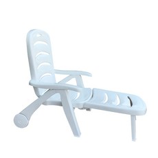 호텔욕실라운지의자 플라스틱선베드 수영장해변 야외라운지침대 방수, 1개, 두꺼운 럭셔리 대형 의자