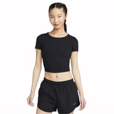나이키 여성 원 피티드 드라이 핏 반팔 크롭 탑 FN2805-010 1666208