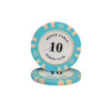 Monte Carlo 遊戲籌碼, 25個, 皇冠籌碼-10元