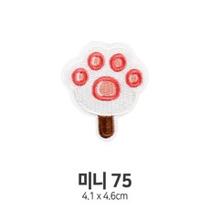 와펜 DIY 자수 패치 미니와펜 열부착식와펜, 10개, 미니와펜 패치 75