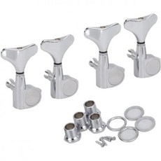 내구성이 경질 아연 합금 소재의 베이스 튜너 4개 세트 머신 헤드 튜닝 페그 잠금 포함 2360985