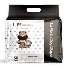 라비앙독 수컷 강아지 안심 기저귀 대용량 50매, 특대형, 1개, 50개입
